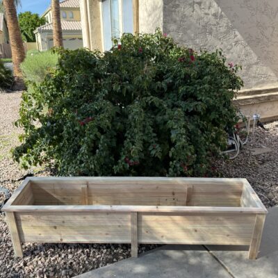 Extra Large Planter - Organic Cedar Raised Bed Planter