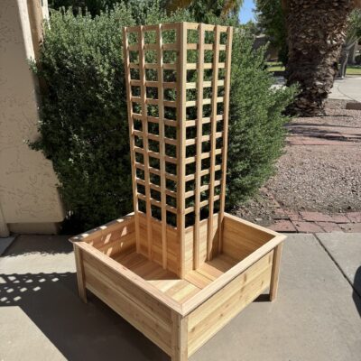 Corner Planter (Custom Dimensions) - Organic Cedar Raised Bed Planter
